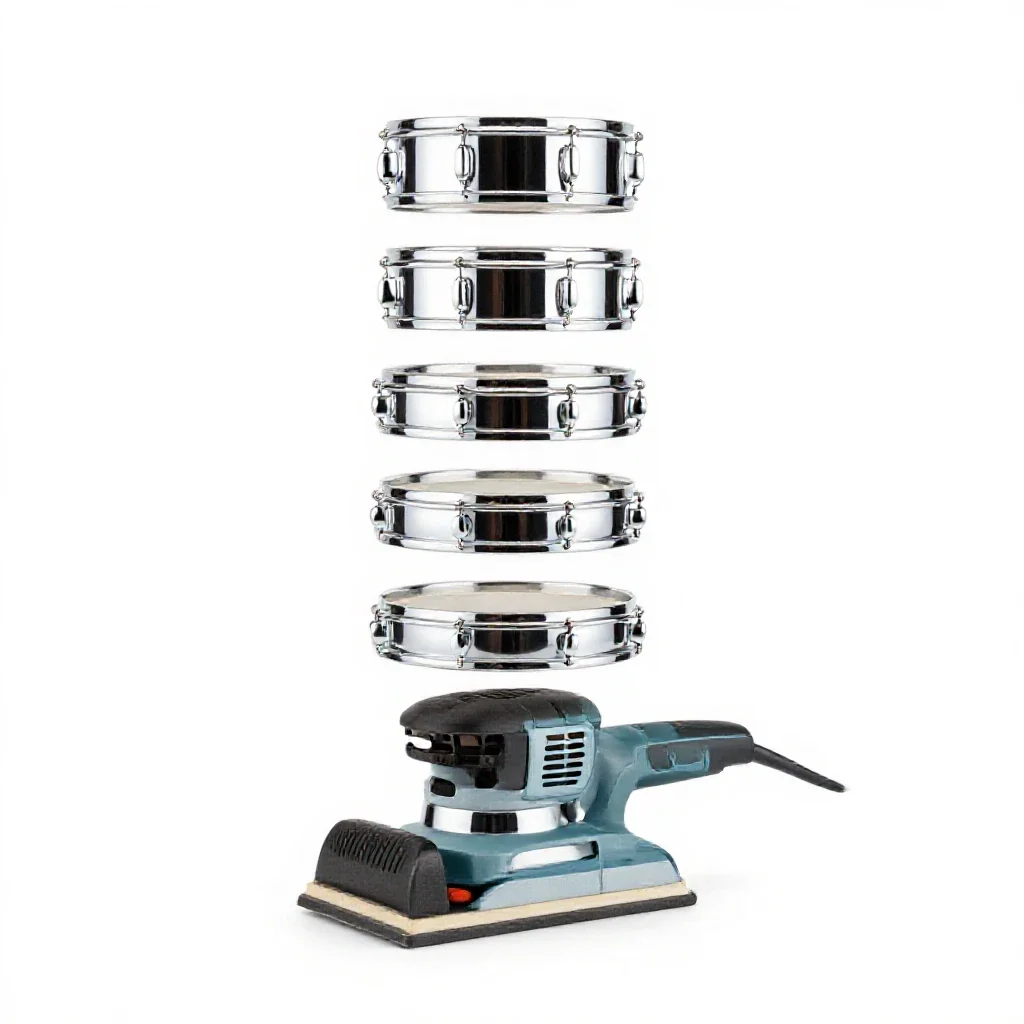 Drum sander isolated on a white background
