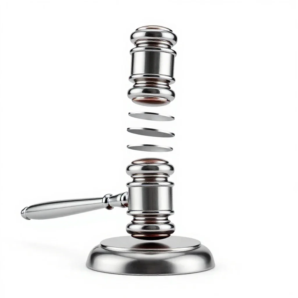 Gavel isolated on a white background