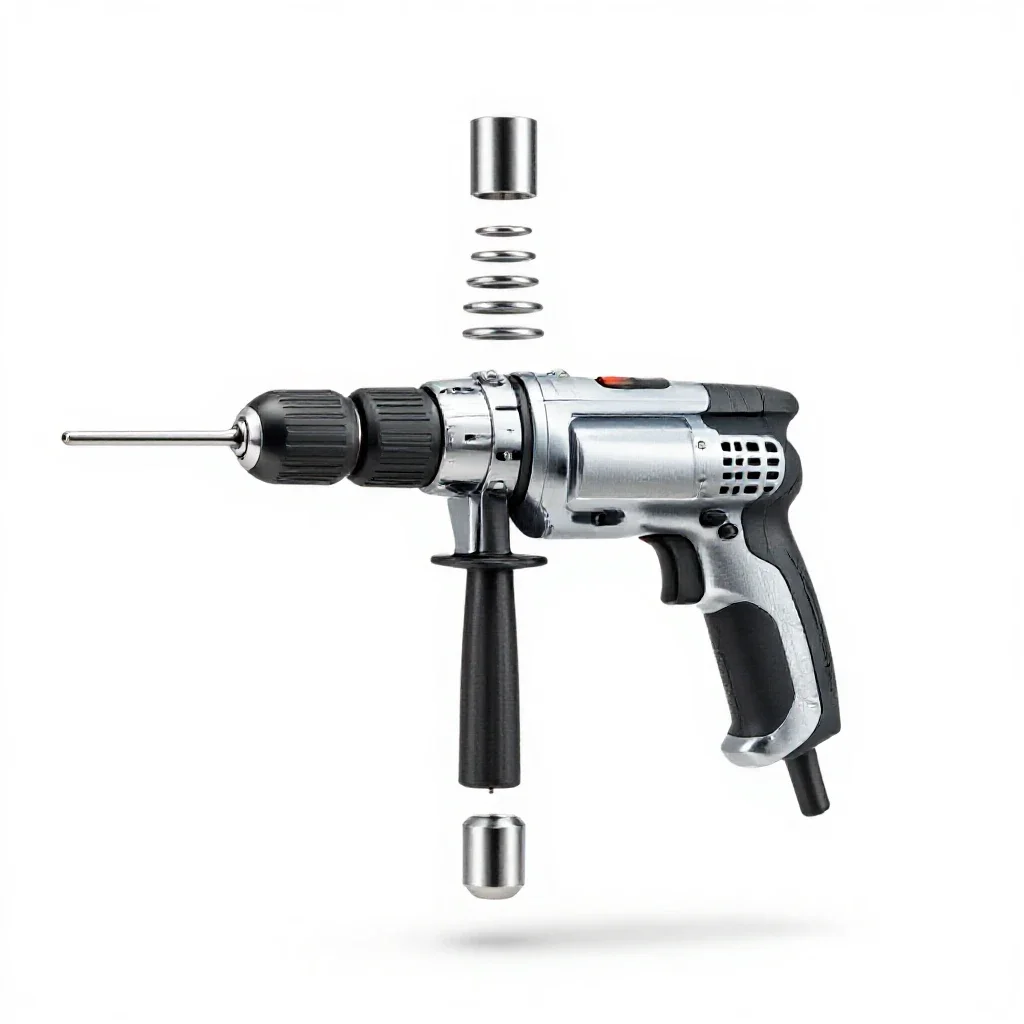 Hand drill isolated on a white background