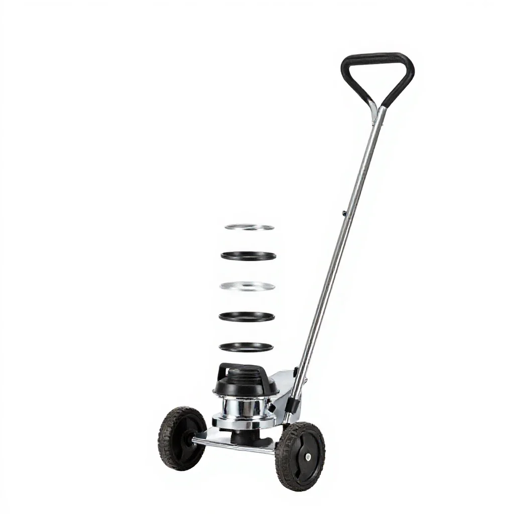 Hand mower isolated on a white background