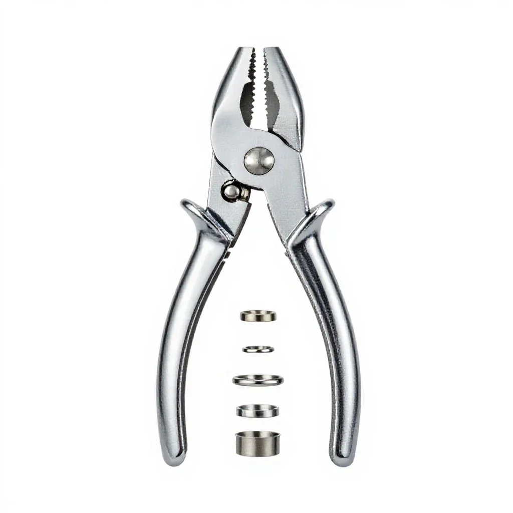 Locking pliers isolated on a white background