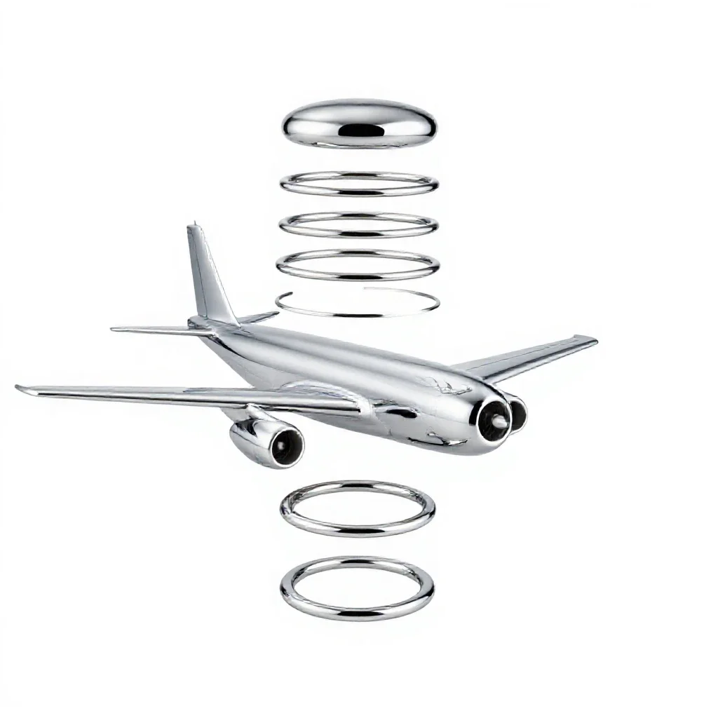Match plane isolated on a white background