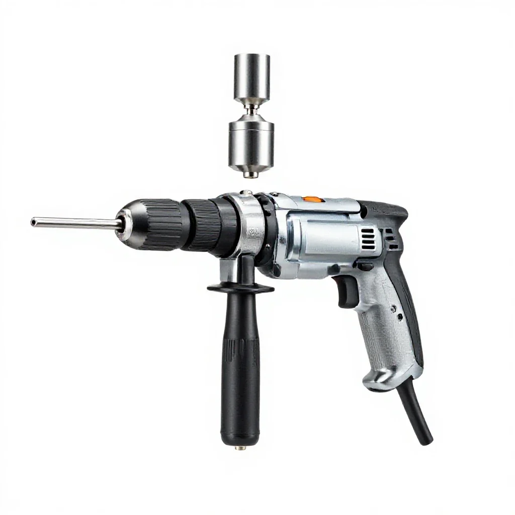 Pneumatic drill isolated on a white background
