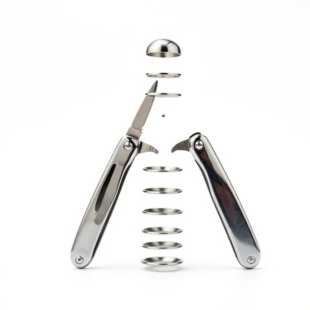 Pocketknife isolated on a white background