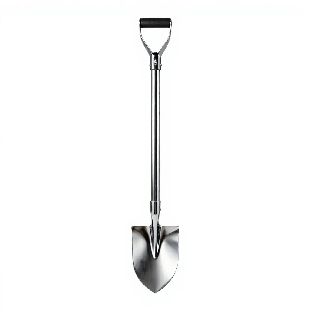 Posthole digger isolated on a white background