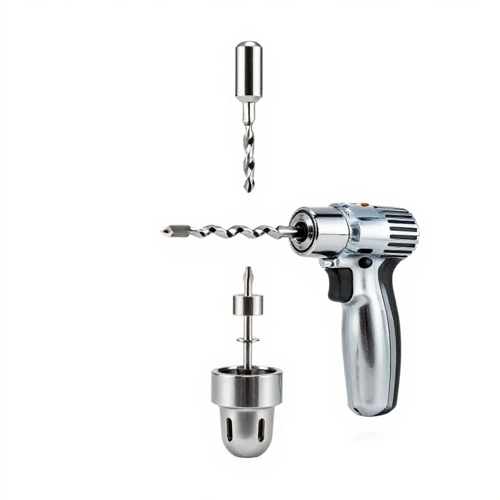 Spiral ratchet screwdriver isolated on a white background