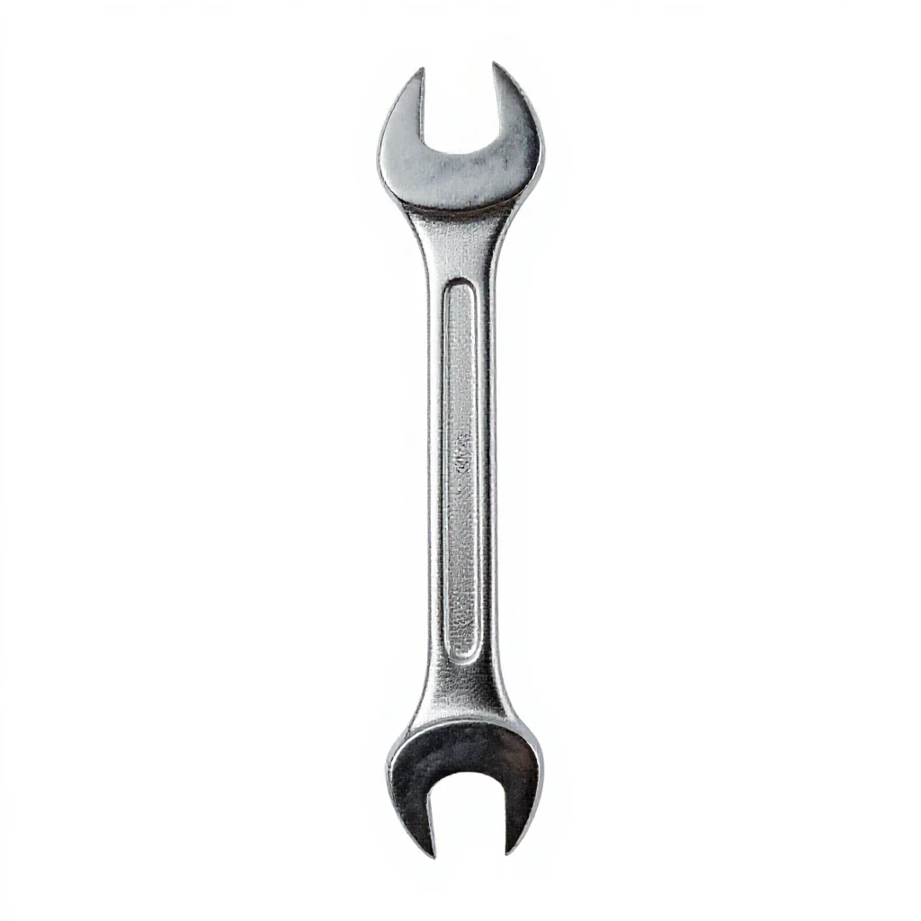 Open-end wrench isolated on a white background