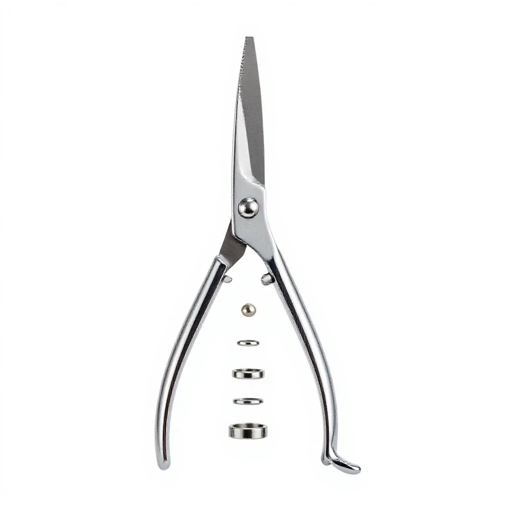 Thinning shears isolated on a white background