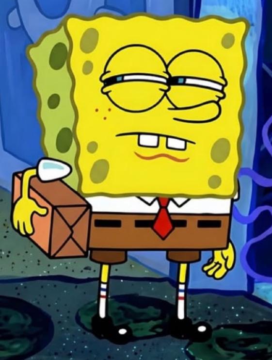 A clean SpongeBob with given photo into 3d assets to implement in aaa game asset