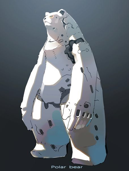 robot polar bear concept