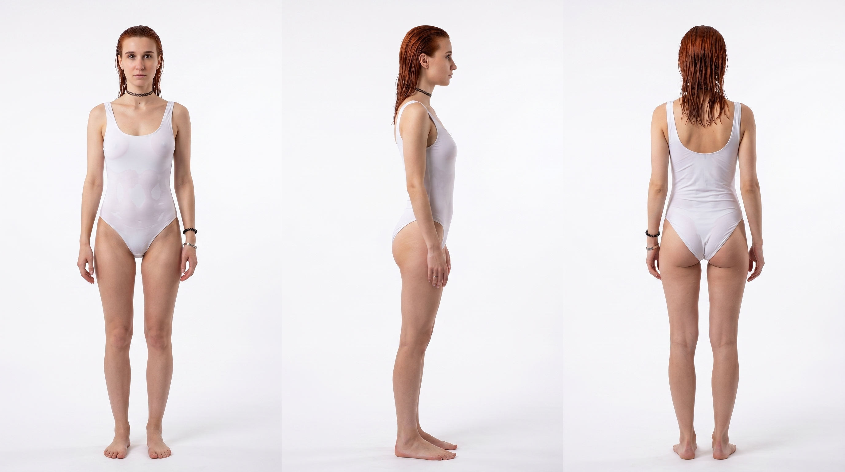 A natural busty woman. generate a clean production ready 3d asset for this woman body