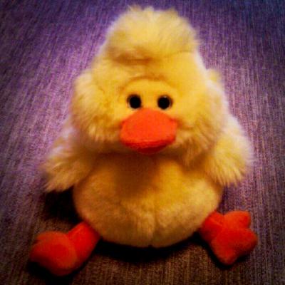 Nintendo 64 style stuffed duck