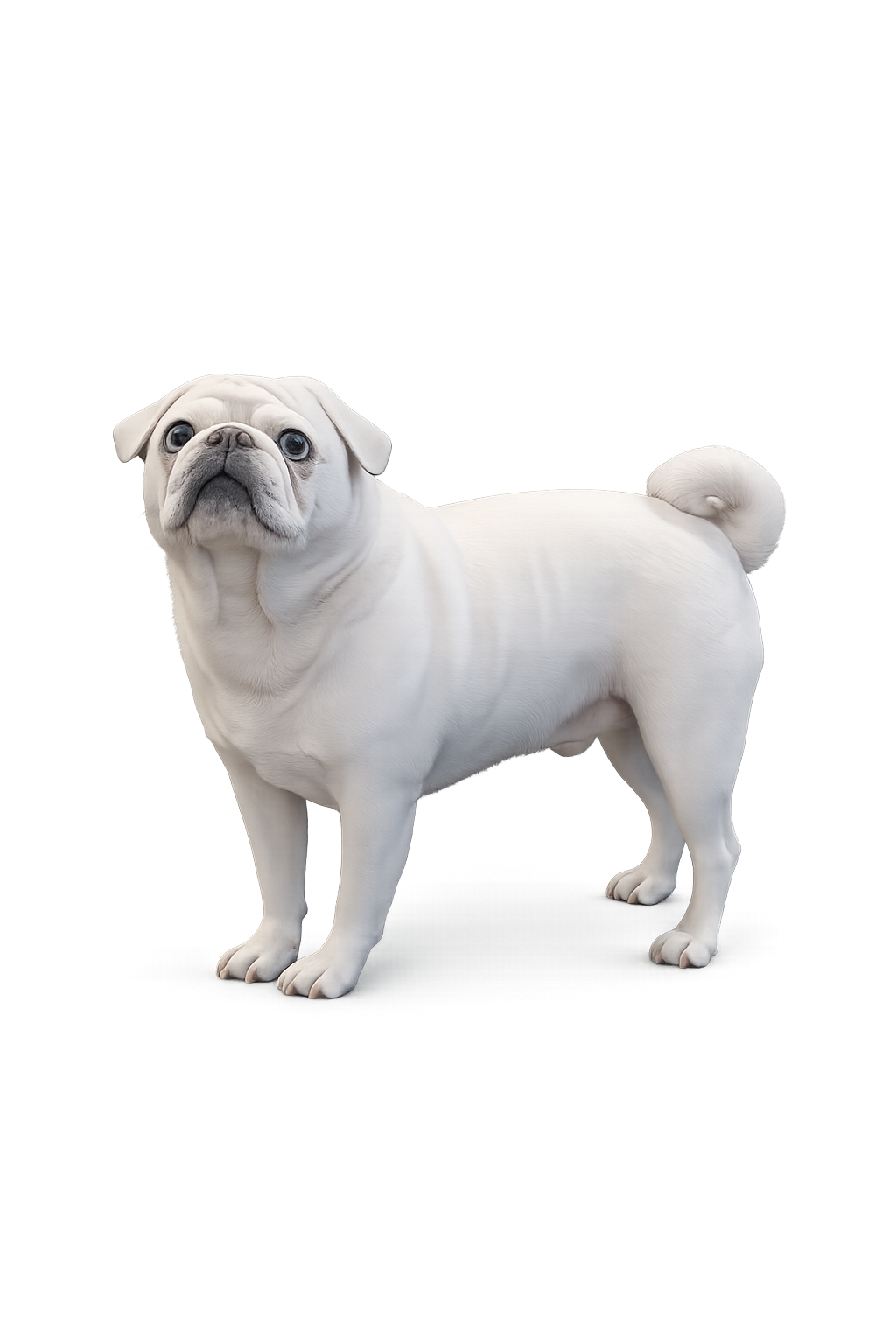 A clean product style asset of this dog