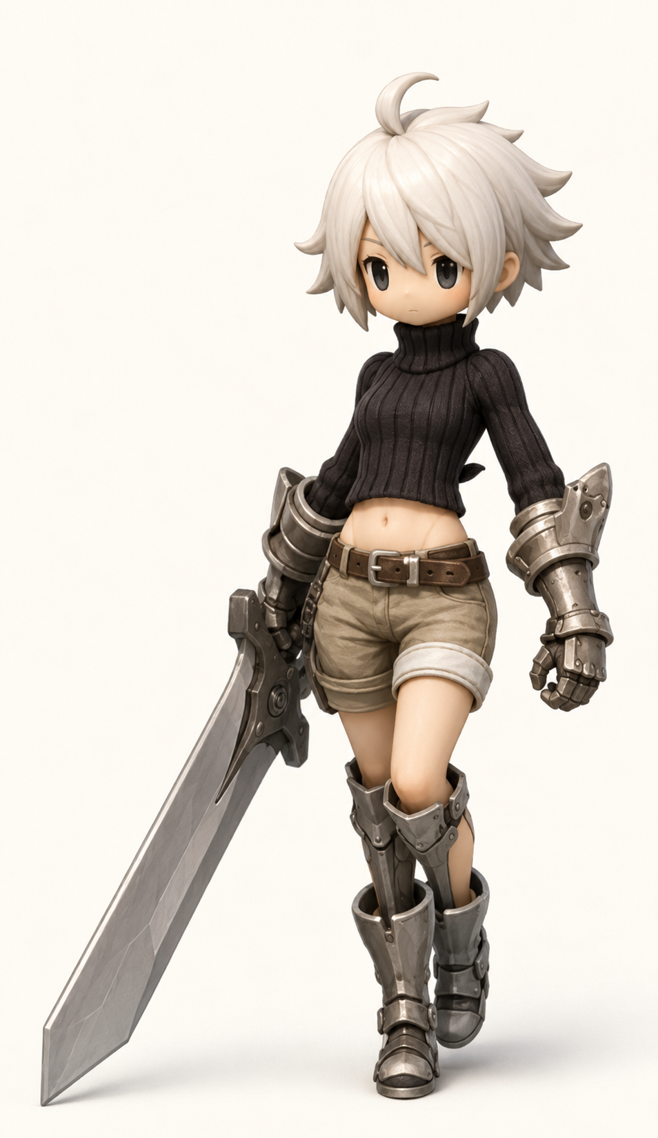a swordman 3d model for gaming purpose