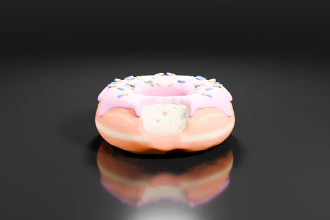 Donut 3D model preview