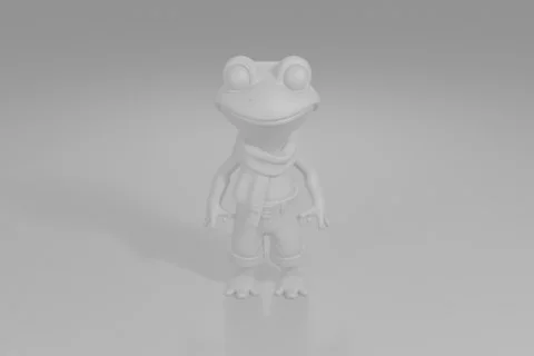 Small frog 3D model preview