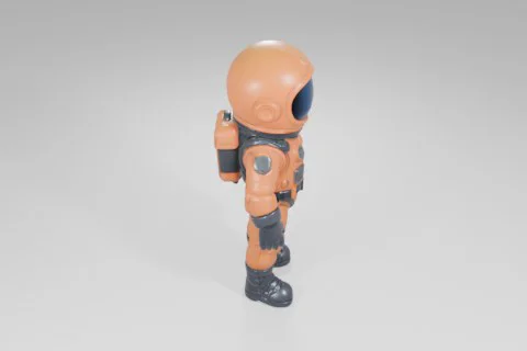 Toy figure of an astronaut 3D model preview