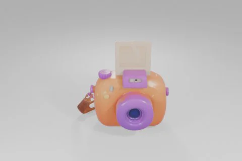 Small toy camera 3D model preview