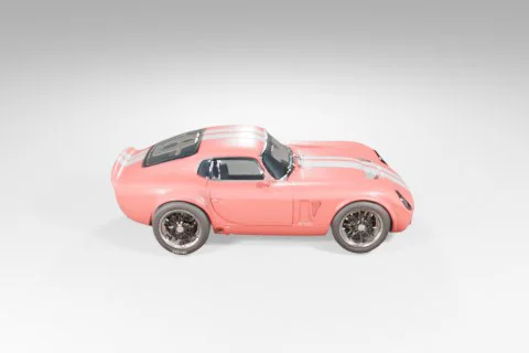 Toy car, specifically a pink sports car 3D model preview