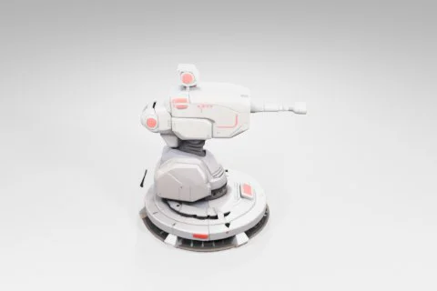 Futuristic robot 3D model preview