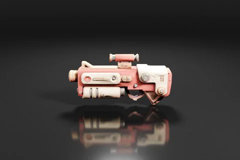 Photograph of a toy gun 3D model preview