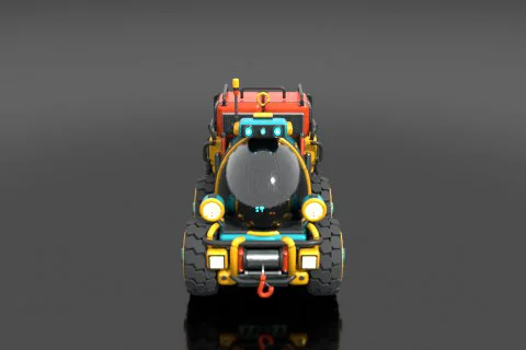 Toy vehicle 3D model preview