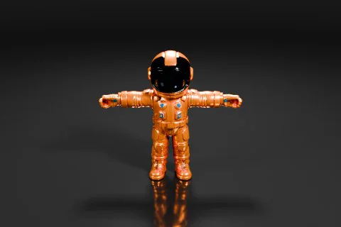 Toy figure of an astronaut 3D model preview