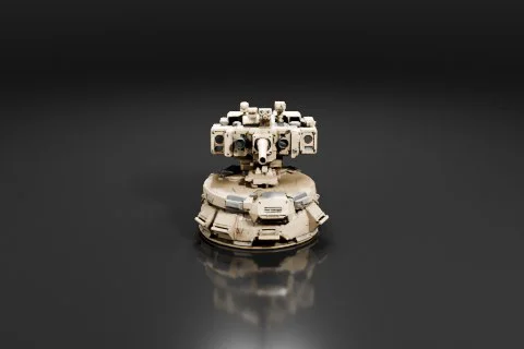 Photograph of a miniature model of a military vehicle 3D model preview