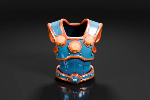Futuristic-looking vase or vase 3D model preview