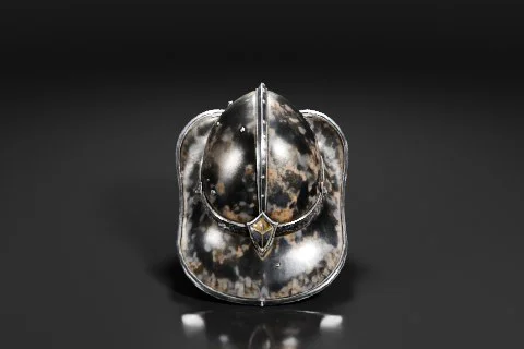 Medieval helmet 3D model preview