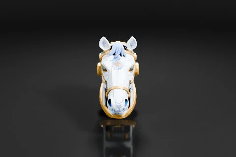 Horse head 3D model preview