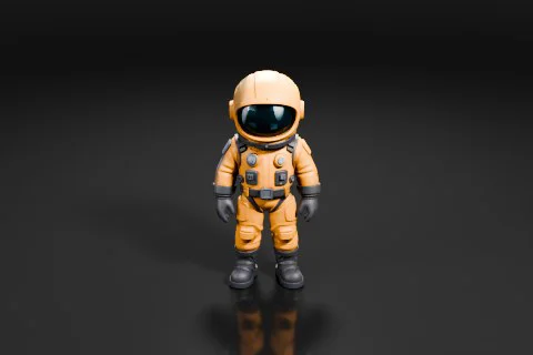 Astronaut suit 3D model preview