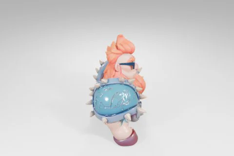 Small figurine of a character from the video game Overwatch 3D model preview
