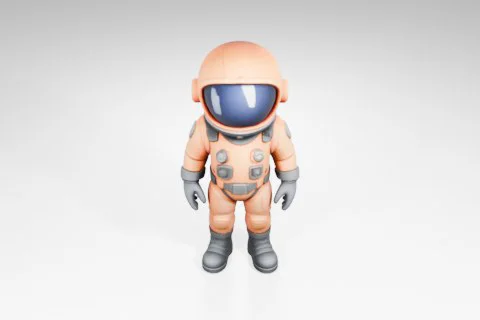 Toy figure of an astronaut 3D model preview