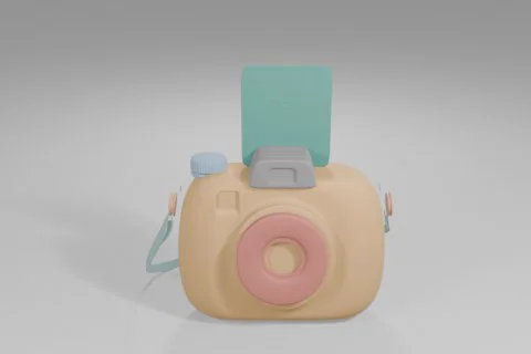 Toy camera 3D model preview