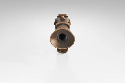Small, cylindrical object with a brass-colored body and a black hole in the 3D model preview
