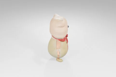Small figurine of a cat 3D model preview