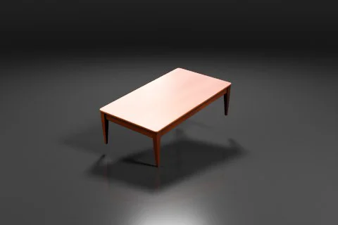 Coffee table 3D model preview