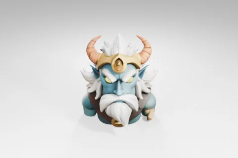 Small figurine of a mythical creature 3D model preview