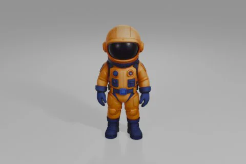 Astronaut suit 3D model preview