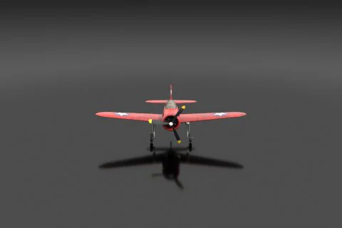 Toy plane 3D model preview