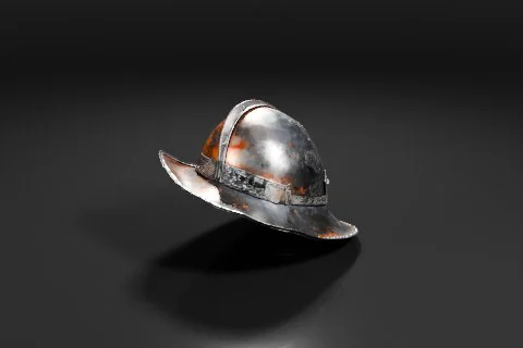 Medieval helmet 3D model preview