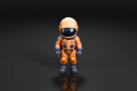 Astronaut suit 3D model preview