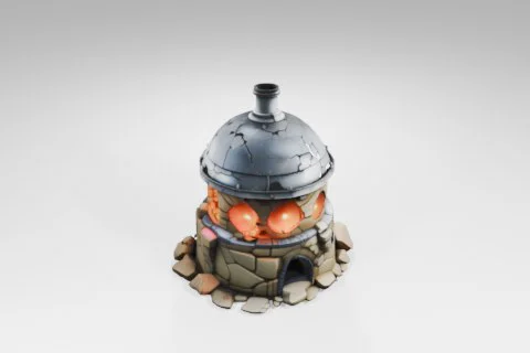 Small, round structure with a dome-shaped top 3D model preview