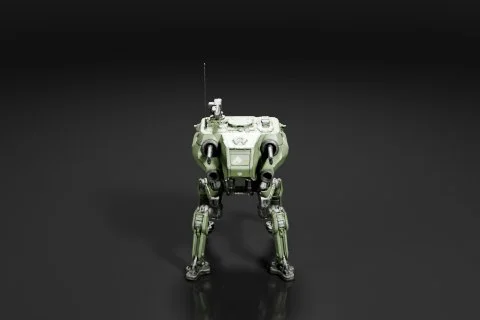 Robot-like figure 3D model preview