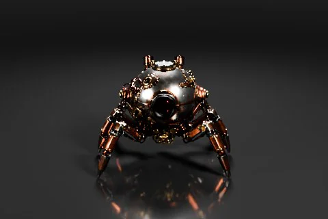 Spider-like object 3D model preview