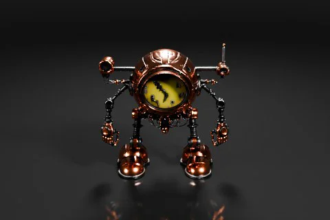 Robot-like object 3D model preview