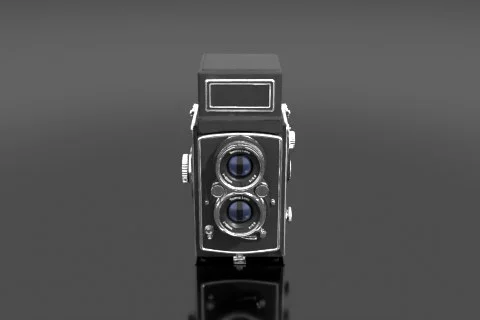 Vintage camera 3D model preview