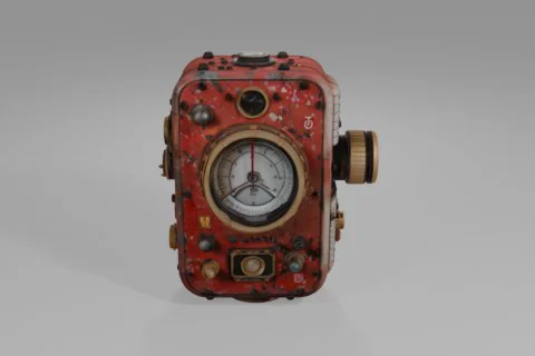 Old, vintage-looking device 3D model preview