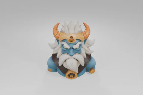 Small figurine of a mythical creature 3D model preview